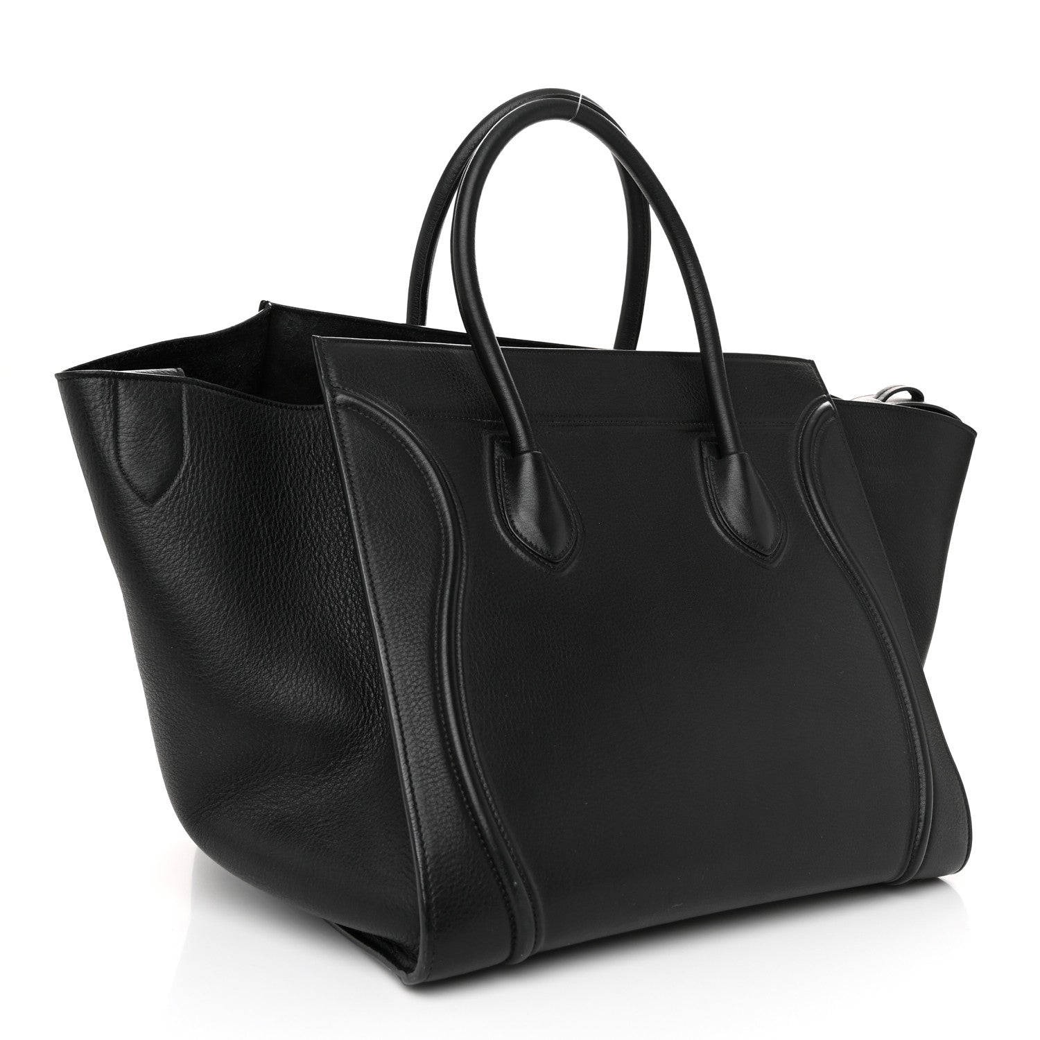 Celine Grained Calfskin Medium Phantom Luggage Black 3 of 11