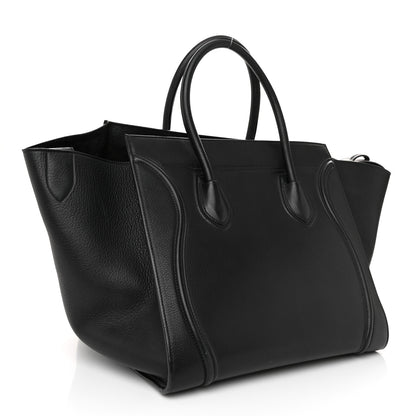 Celine Grained Calfskin Medium Phantom Luggage Black 3 of 11