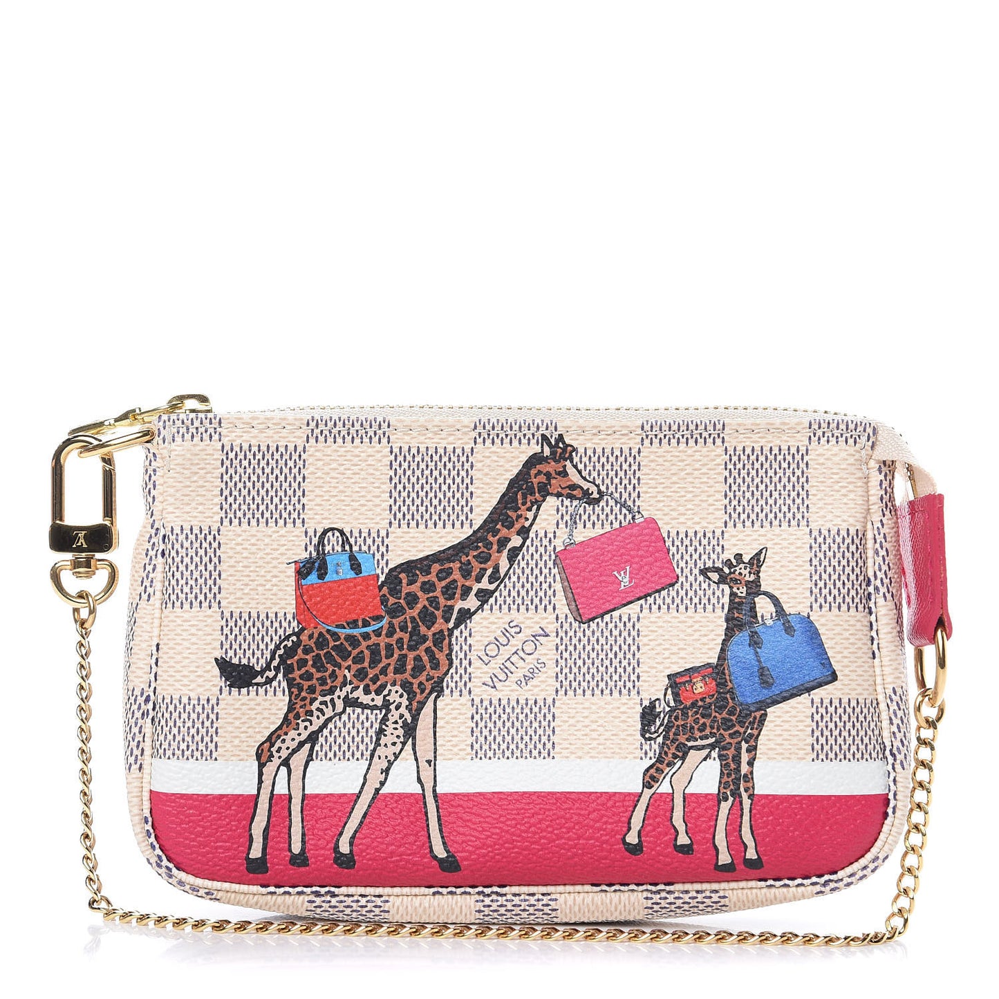 Damier Azur 2017 Christmas Animation Mini Pochette Accessories