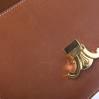 Celine Natural Calfskin Medium Triomphe Tan 12 of 14