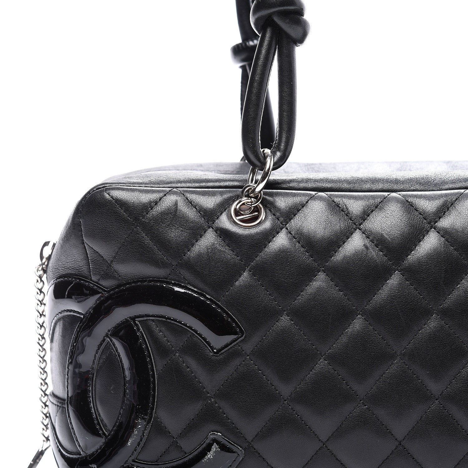 Chanel Calfskin Quilted Large Cambon Bowler Black 10 of 10