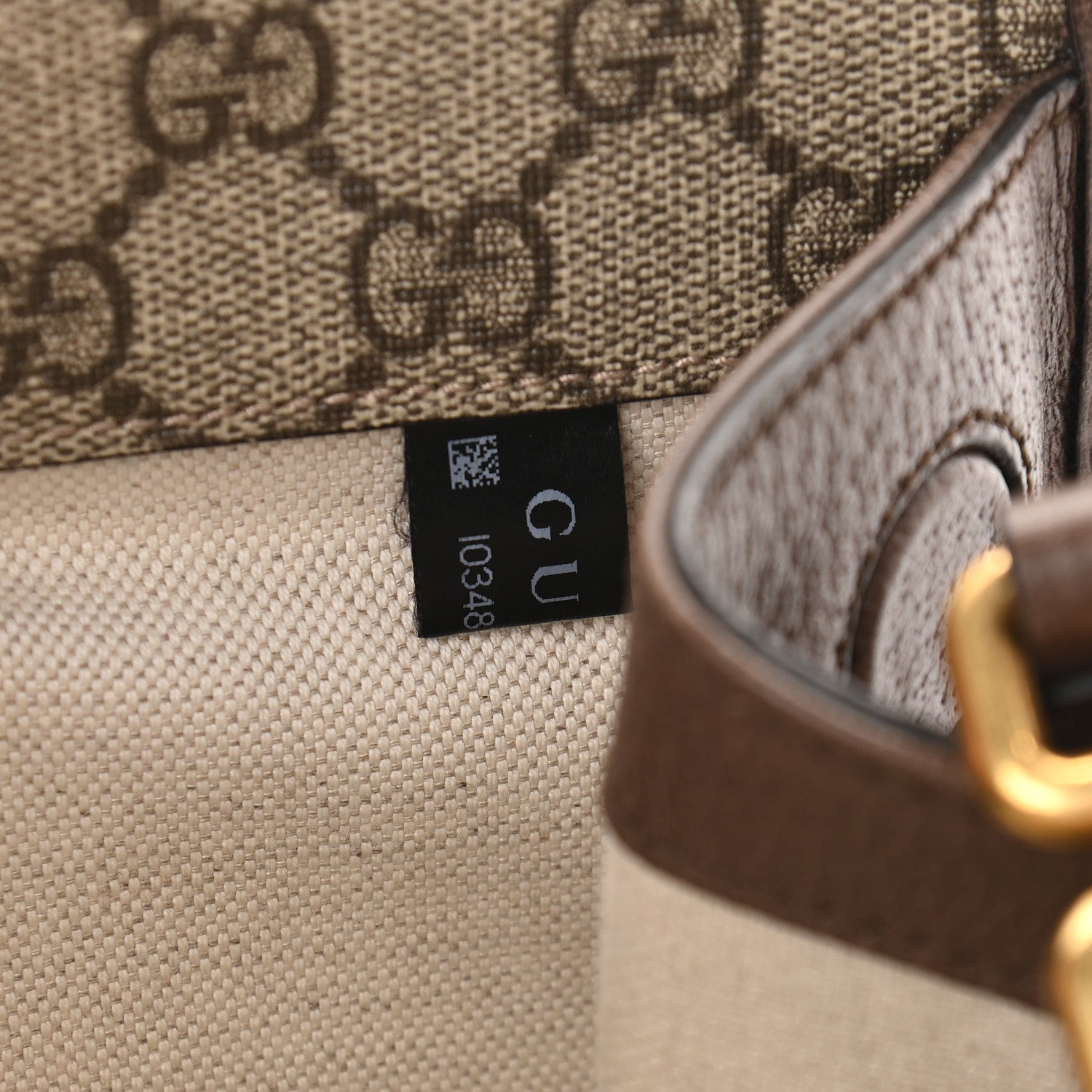 Gucci GG Supreme Monogram Web Small Neo Vintage Double Flap Messenger Bag Beige New Acero 10 of 12