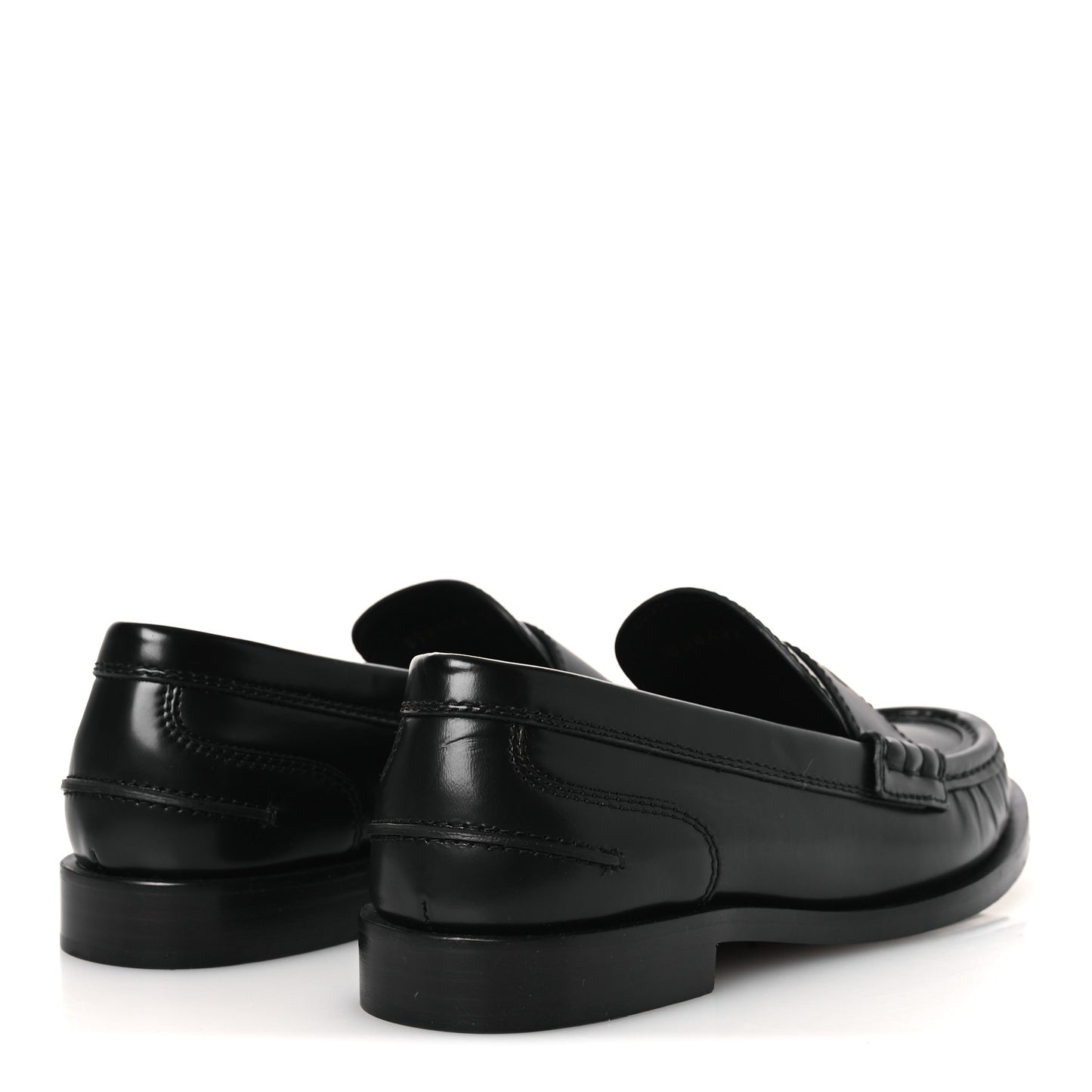 Vitello Logo Loafers 39.5 Black