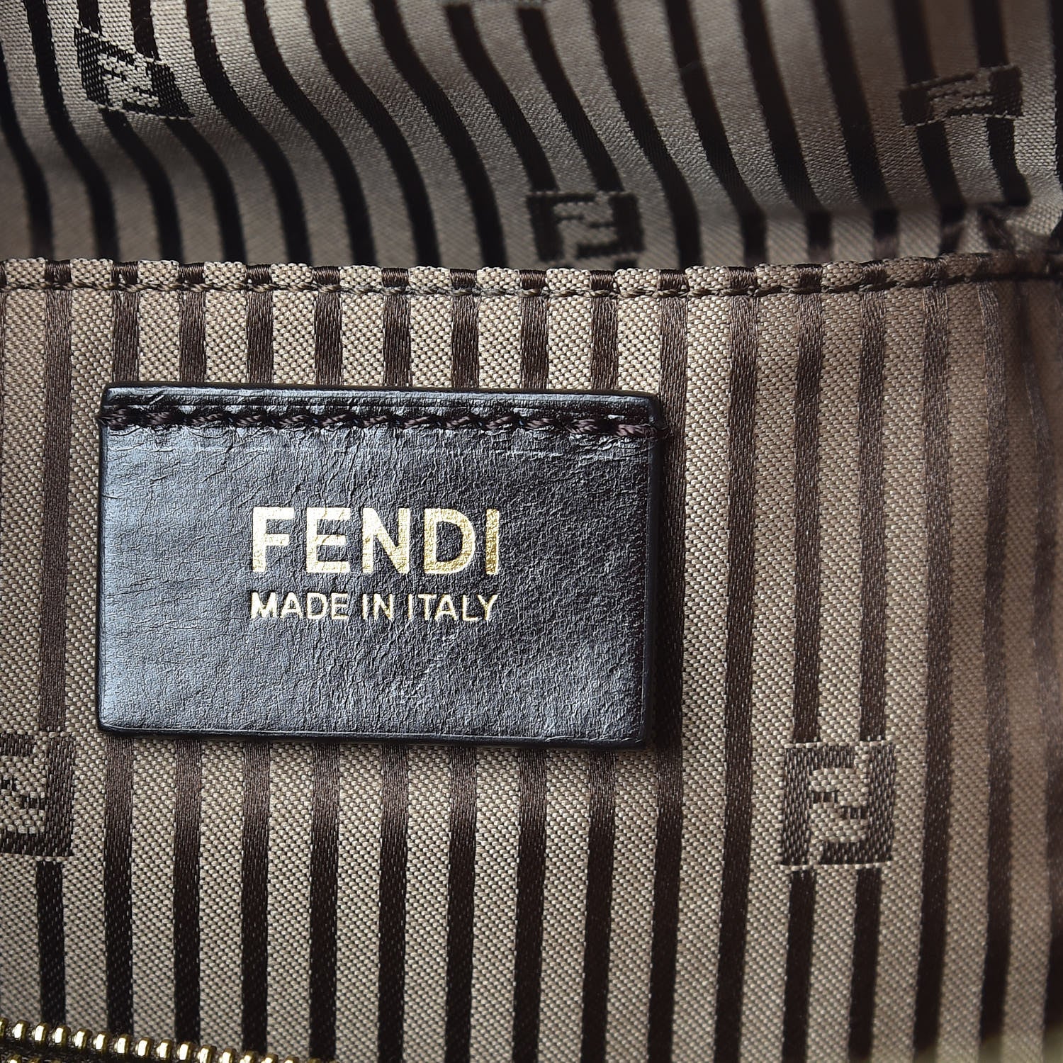 Fendi Capra Vitello Dolce Marmol Colorblock Small Chameleon Tote Moro Biscotti 6 of 9