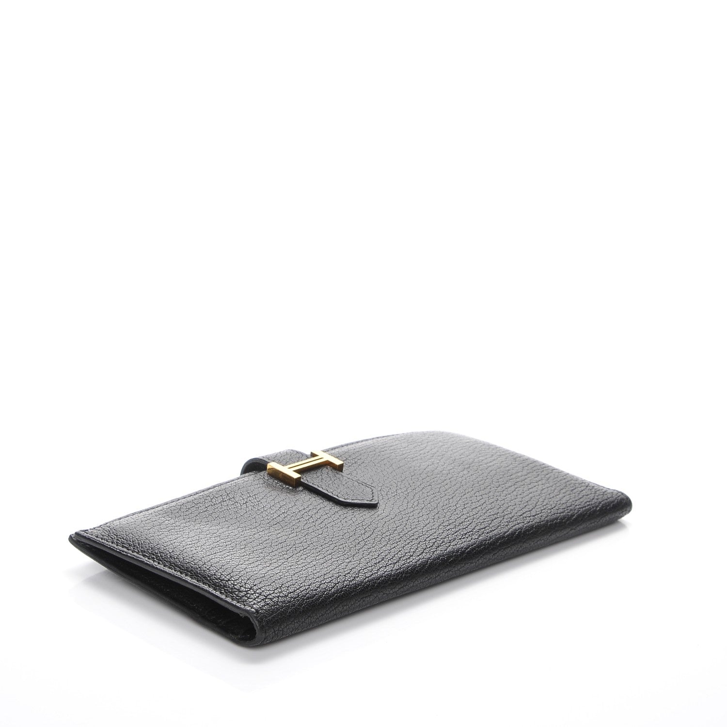 Hermes Chevre Mysore Bearn Tri-Fold Wallet Black 4 of 8