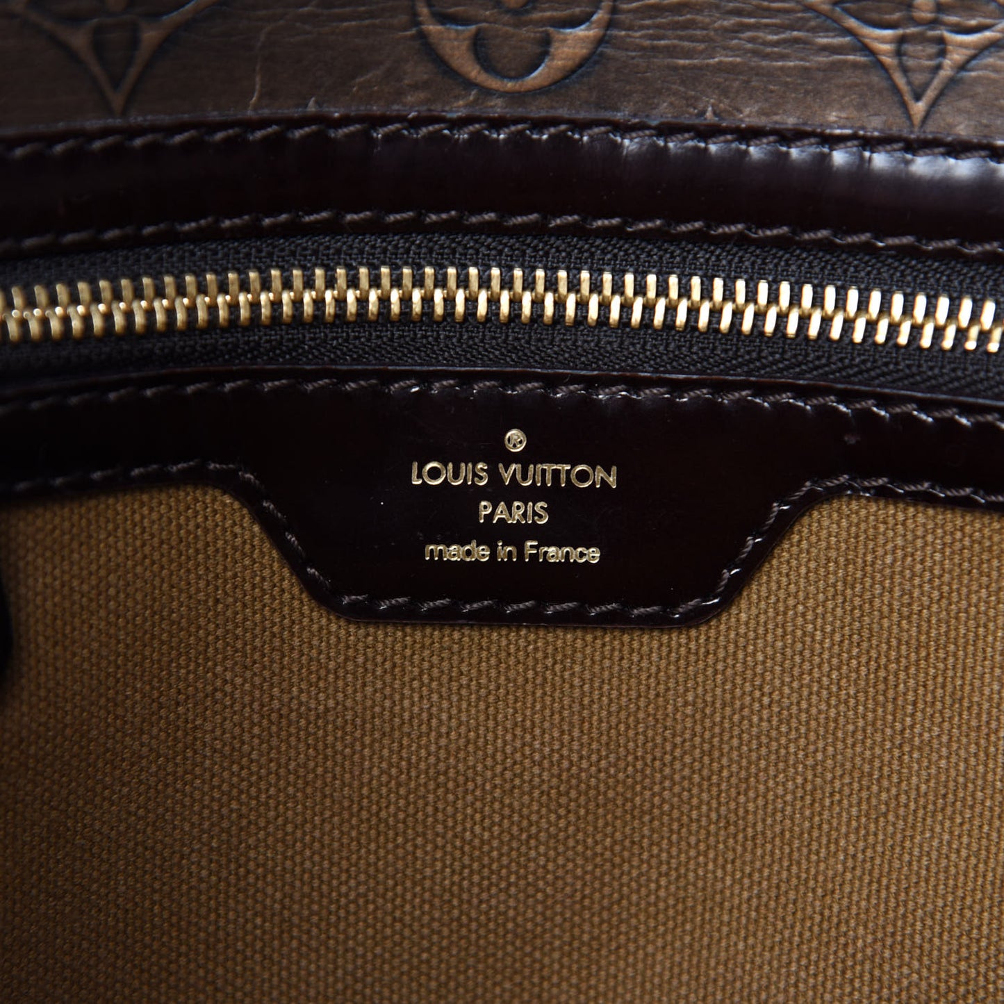 Monogram Embossed Sergent PM Bronze