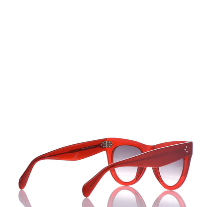 Celine Acetate Cat Eye Sunglasses CL400616 Red 4 of 7