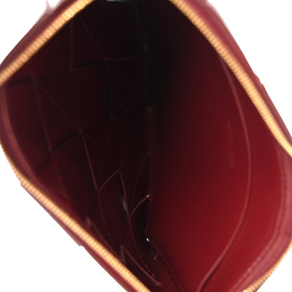 Bottega Veneta Nappa Maxi Intrecciato Small Cassette Flat Zip Pouch Bordeaux 5 of 8