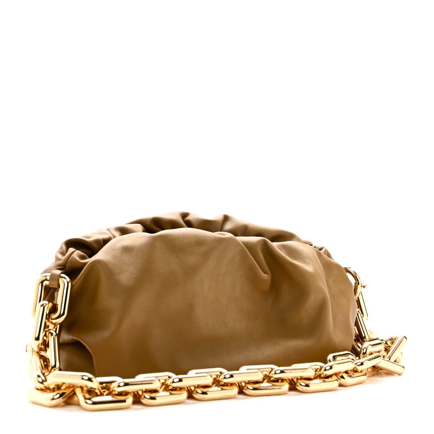 Bottega Veneta Calfskin The Pouch Chain Moutarde 3 of 10