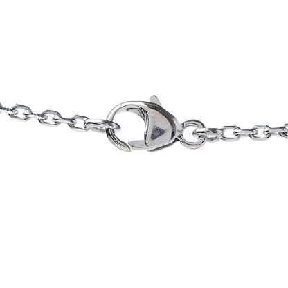 Van Cleef & Arpels 18K White Gold Grey Mother of Pearl Diamond Butterfly Pendant Necklace 4 of 7