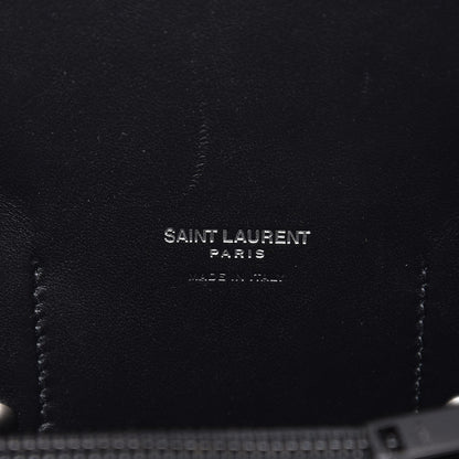 Saint Laurent Grained Calfskin Small Sac De Jour Dove White Black 8 of 9