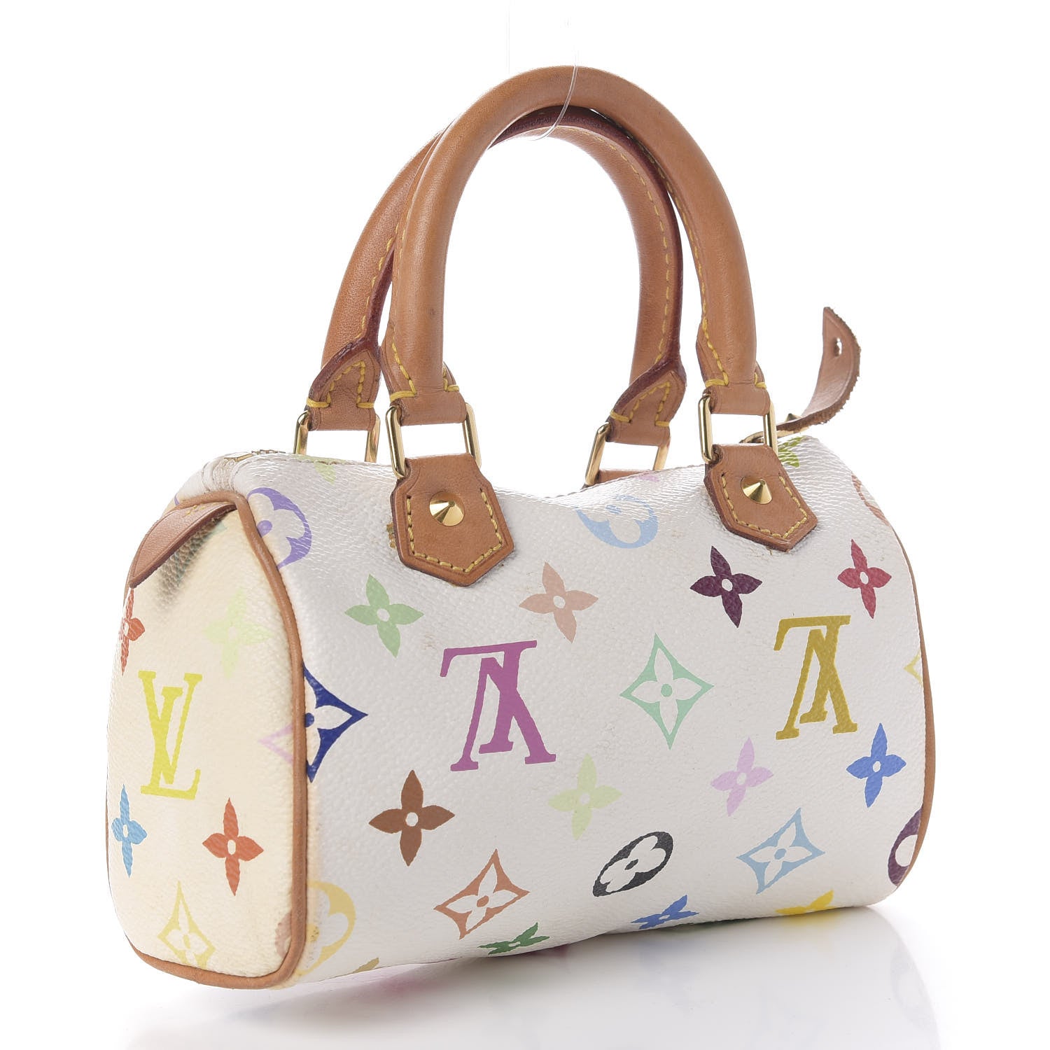 Louis Vuitton Monogram Multicolor Mini Sac HL Speedy White 3 of 9
