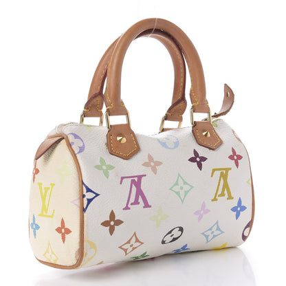 Louis Vuitton Monogram Multicolor Mini Sac HL Speedy White 3 of 9