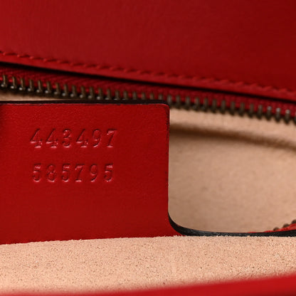 Gucci Calfskin Matelasse Small GG Marmont Shoulder Bag Hibiscus Red 7 of 10