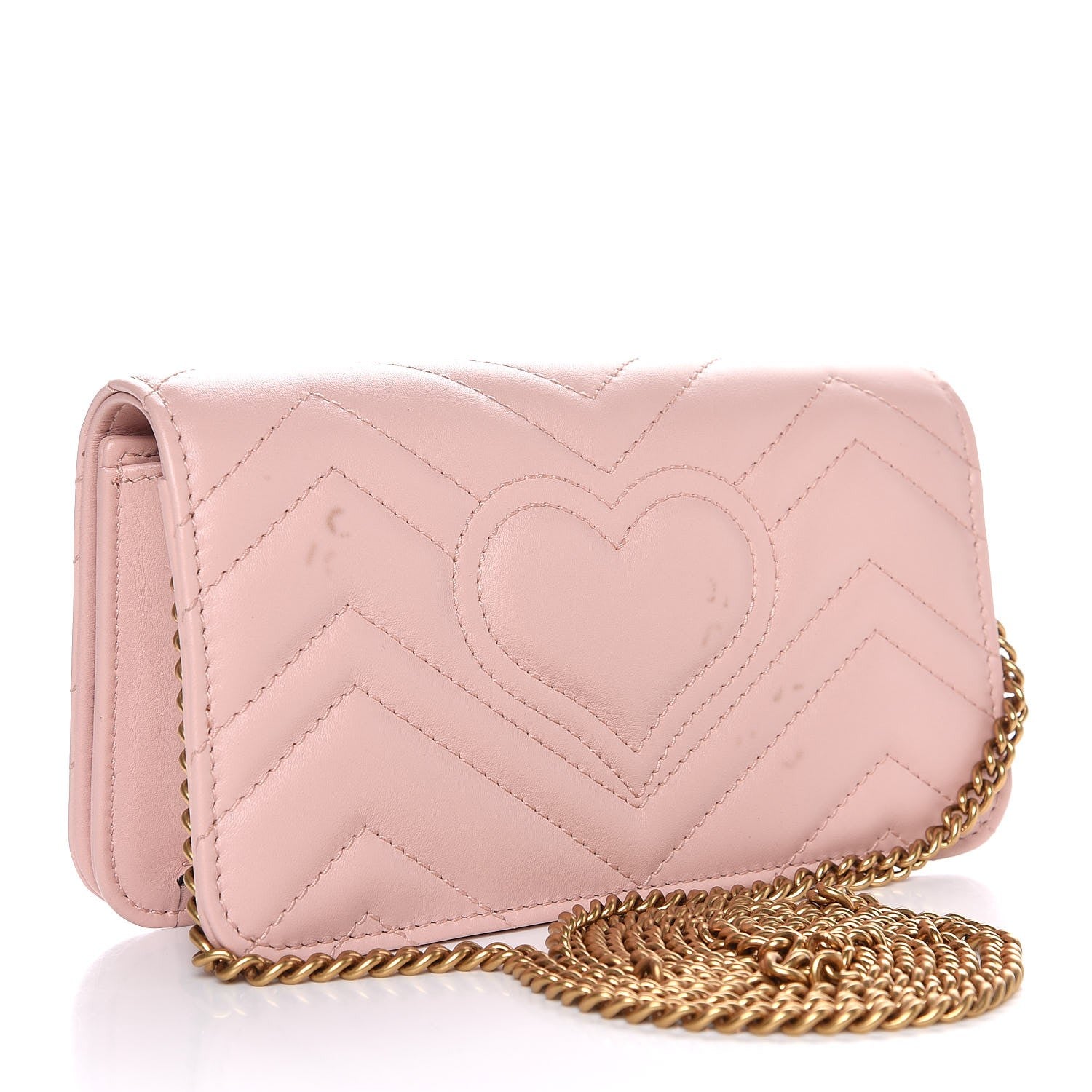 Gucci Calfskin Matelasse GG Marmont Mini Bag Perfect Pink 4 of 11