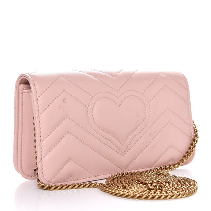 Gucci Calfskin Matelasse GG Marmont Mini Bag Perfect Pink 4 of 11