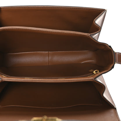 Celine Triomphe Canvas Calfskin Medium Triomphe Bag Tan 5 of 13