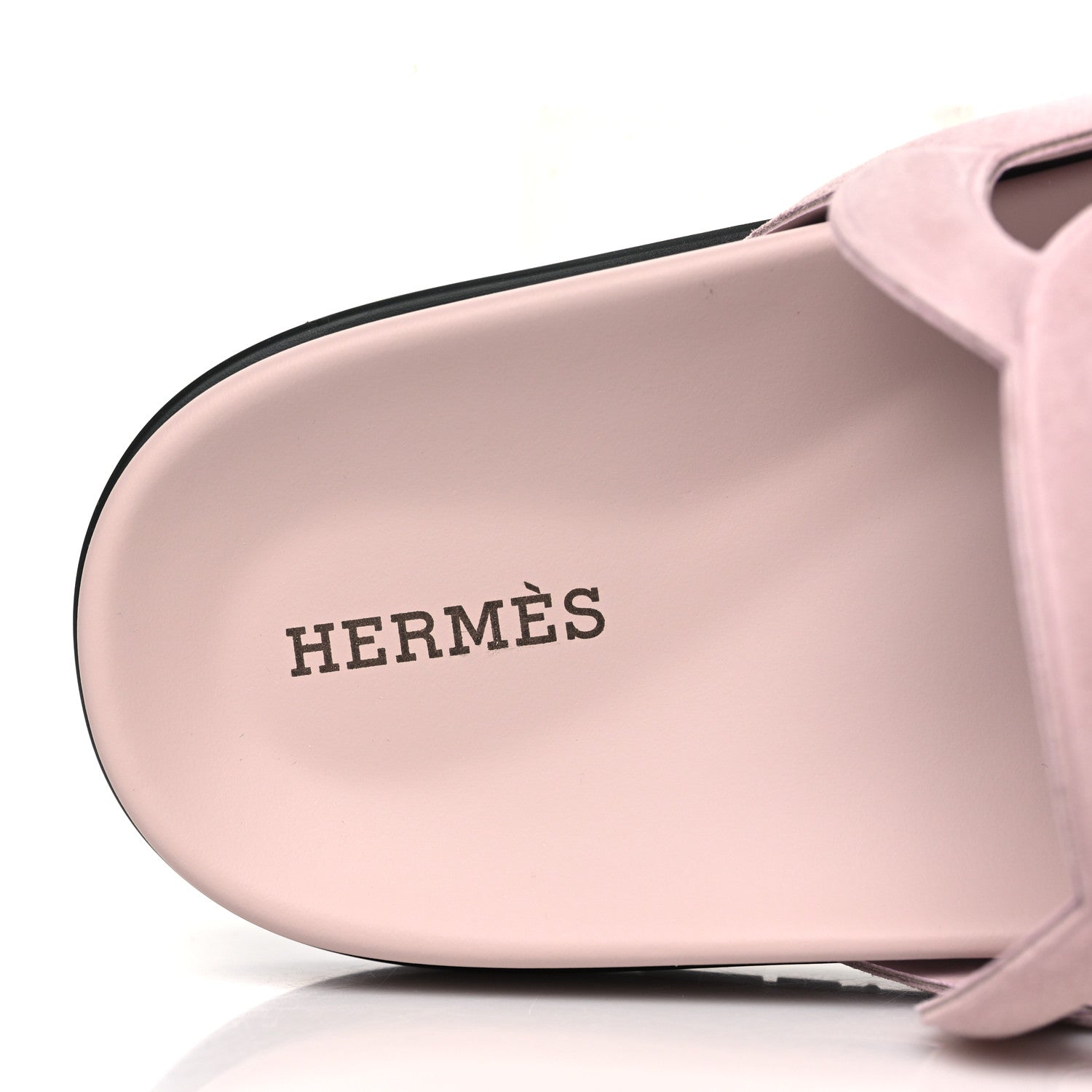 Hermes Suede Goatskin Extra Sandals 38.5 Rose Porcelain 7 of 9