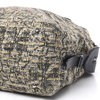 Chanel Tweed Lambskin Large Bowler Black 9 of 10