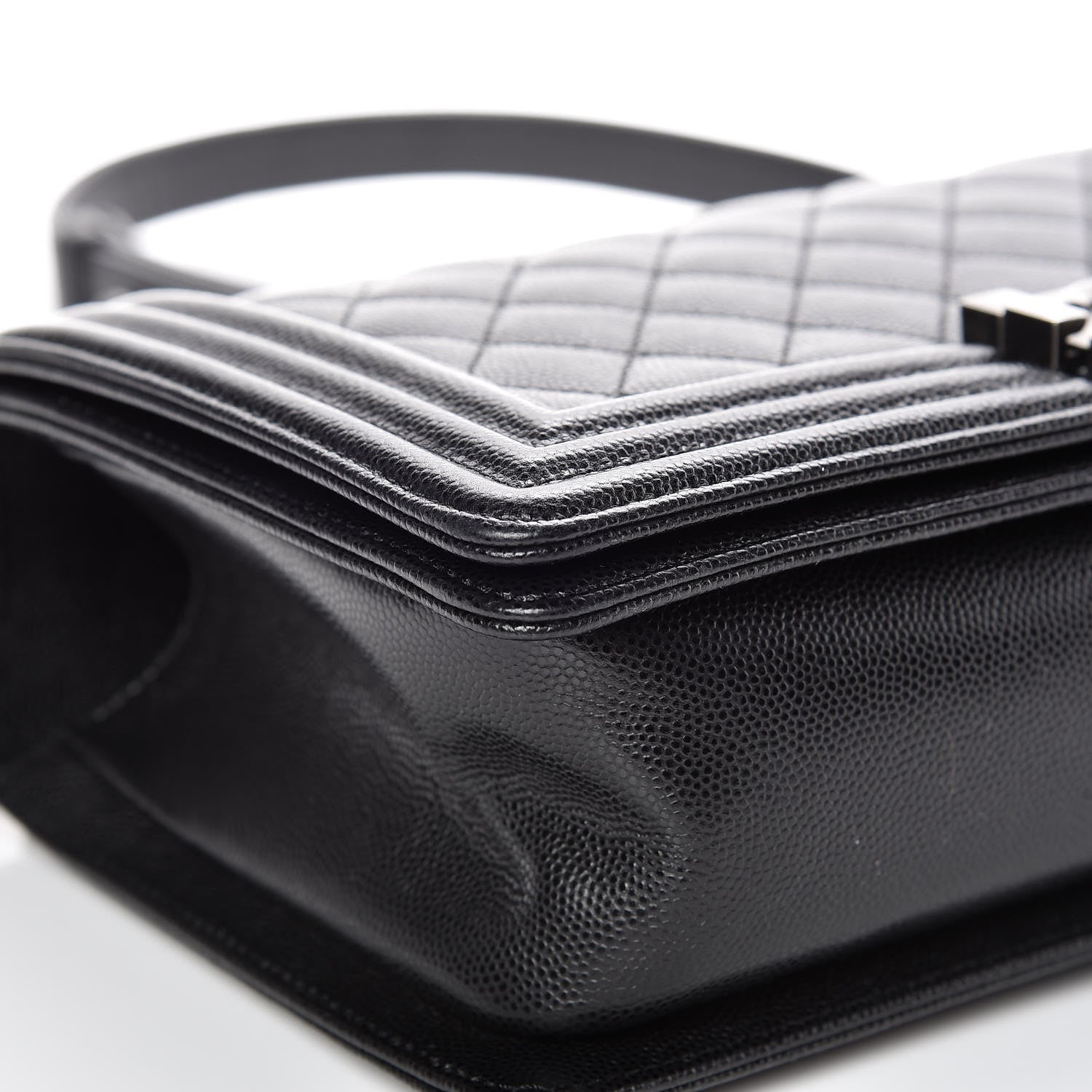 Chanel Caviar Quilted Medium Boy Flap Black 9 of 12