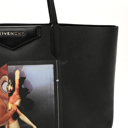 Givenchy Textured Coated Canvas Bambi Print Large Antigona Tote Black 16 of 18