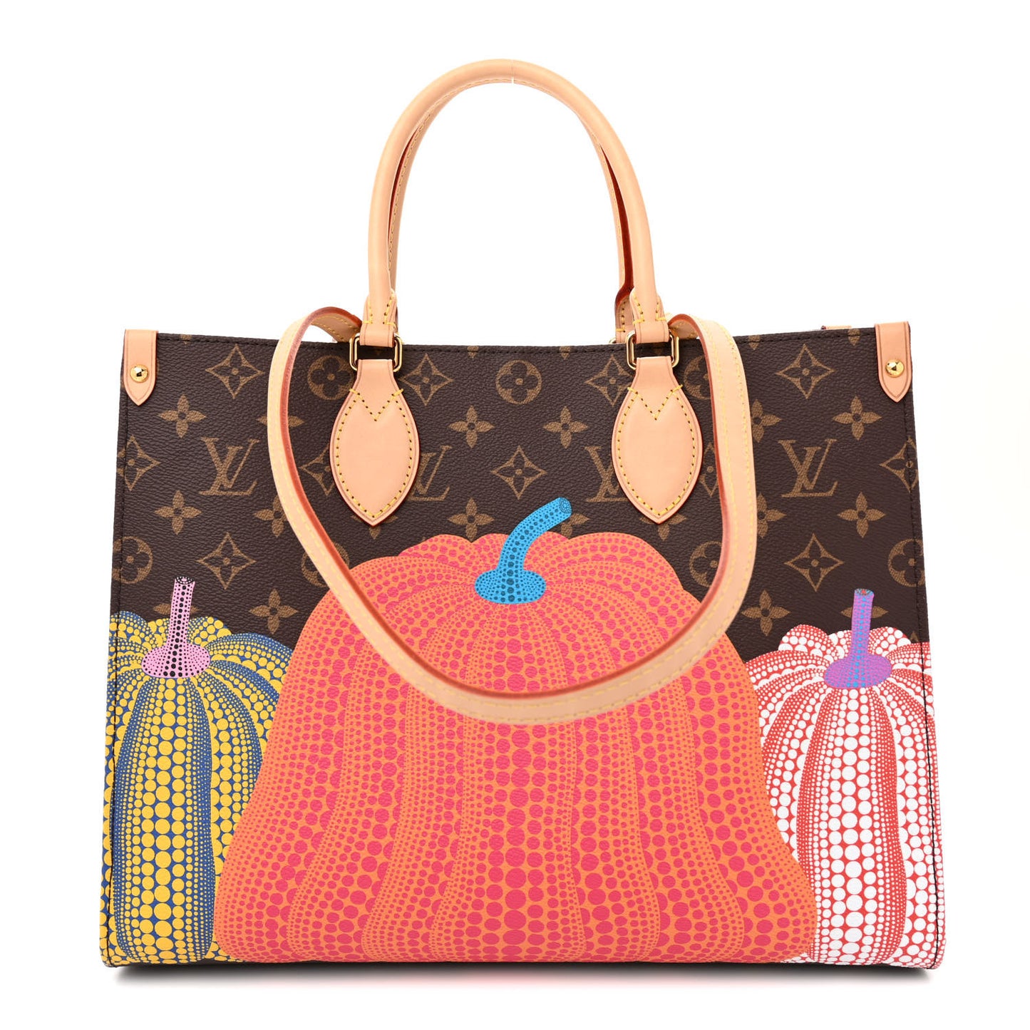 LV X YK Monogram Pumpkin Onthego MM Multicolor