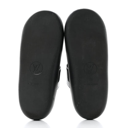 Louis Vuitton Monogram Sunbath Flat Mule Sandals 39 Black 5 of 8