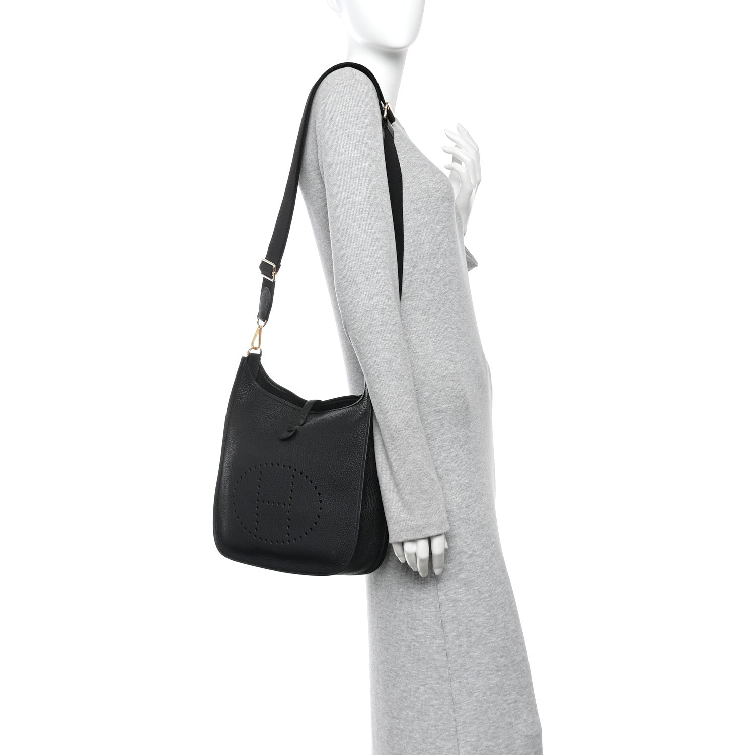 Hermes Taurillon Clemence Evelyne III PM Black 2 of 12