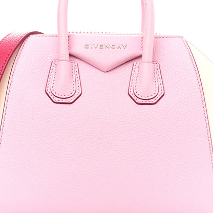Givenchy Sugar Goatskin Mini Tri-Color Antigona Bright Pink White Fuchsia 8 of 12