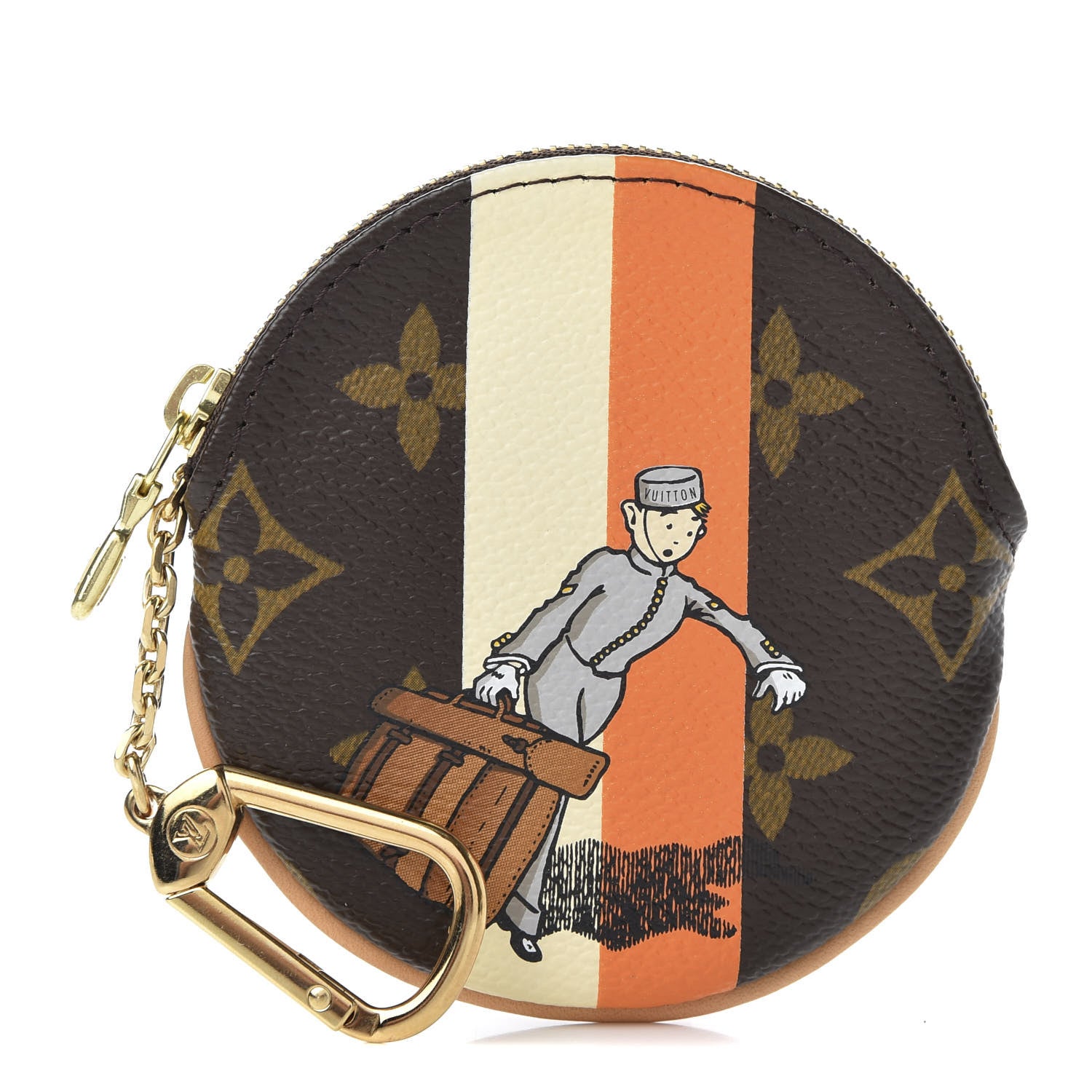 Louis Vuitton Monogram Groom Round Coin Purse 1 of 7