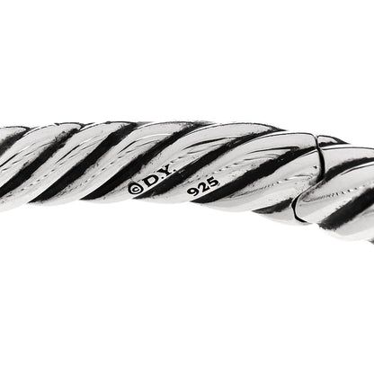 David Yurman Sterling Silver 17mm Pure Form Cable Bracelet 3 of 4