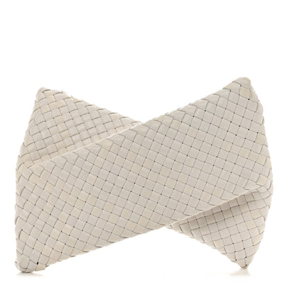 Bottega Veneta Nappa Intrecciato Crisscross Clutch Chalk 1 of 6