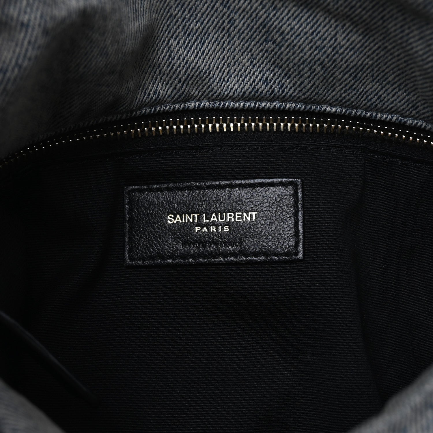 Saint Laurent Denim Quilted Medium Loulou Puffer Monogram Chain Satchel Azur 6 of 9