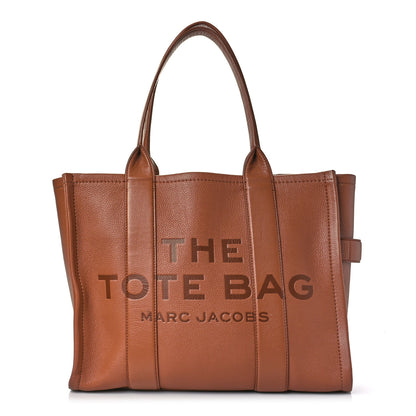 Marc Jacobs Grained Calfskin Large The Tote Bag Argan Oil 1 of 10