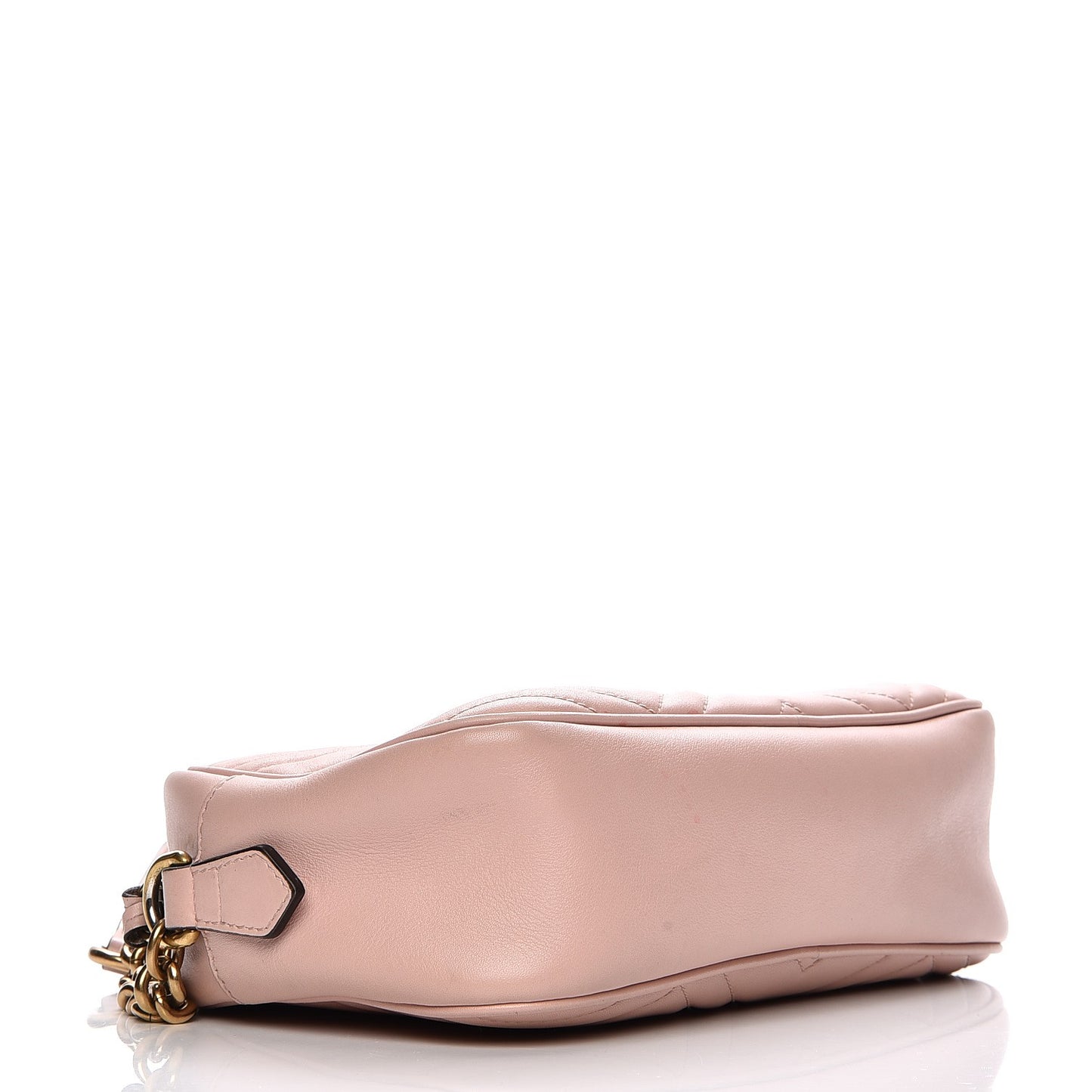 Calfskin Matelasse Small GG Marmont Chain Shoulder Bag Perfect Pink
