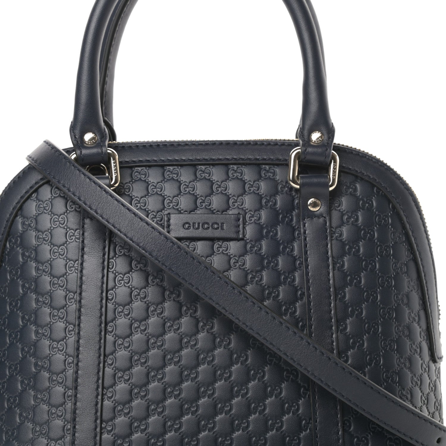 Gucci Soft Microguccissima Mini Dome Bag Blue 8 of 10
