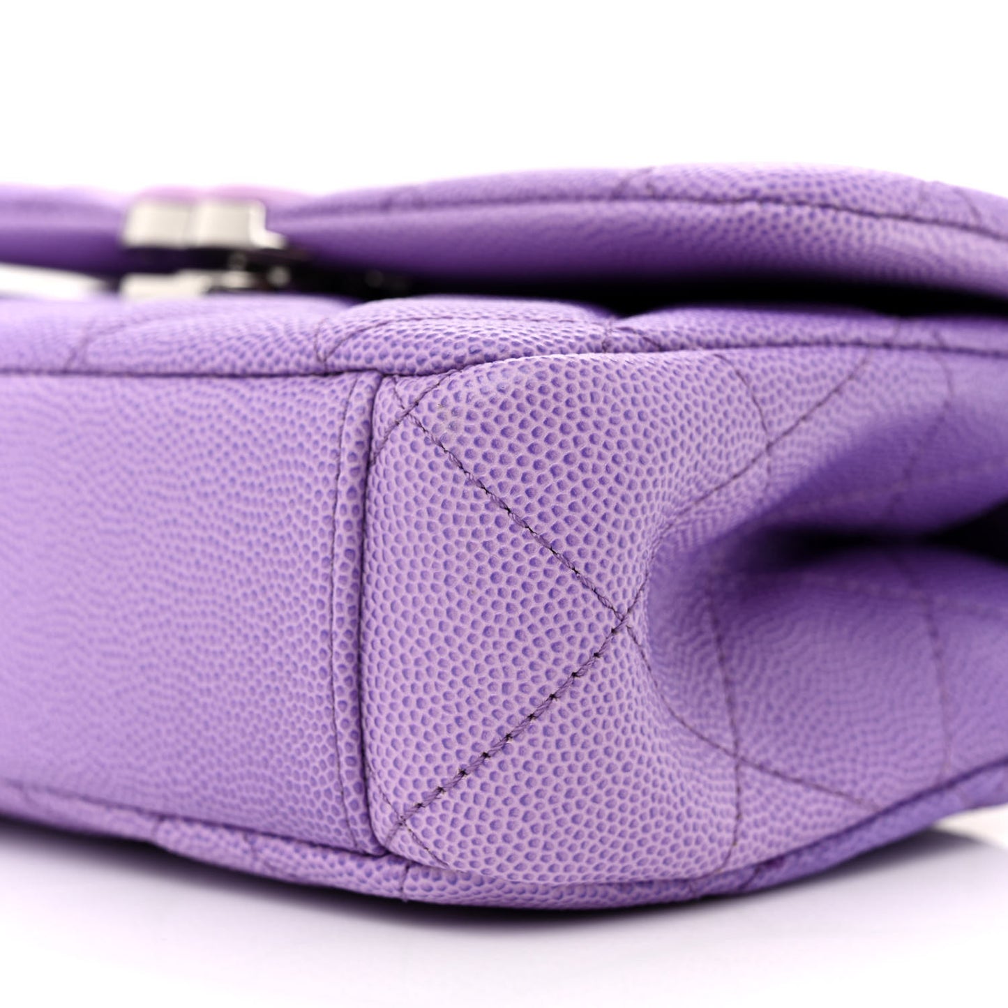 Shaded Caviar Quilted My Everything Small Flap Purple Light Purple