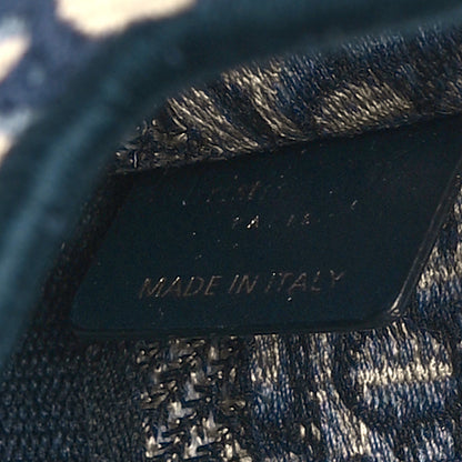 Christian Dior Oblique Mini Book Tote Blue Multicolor 6 of 10