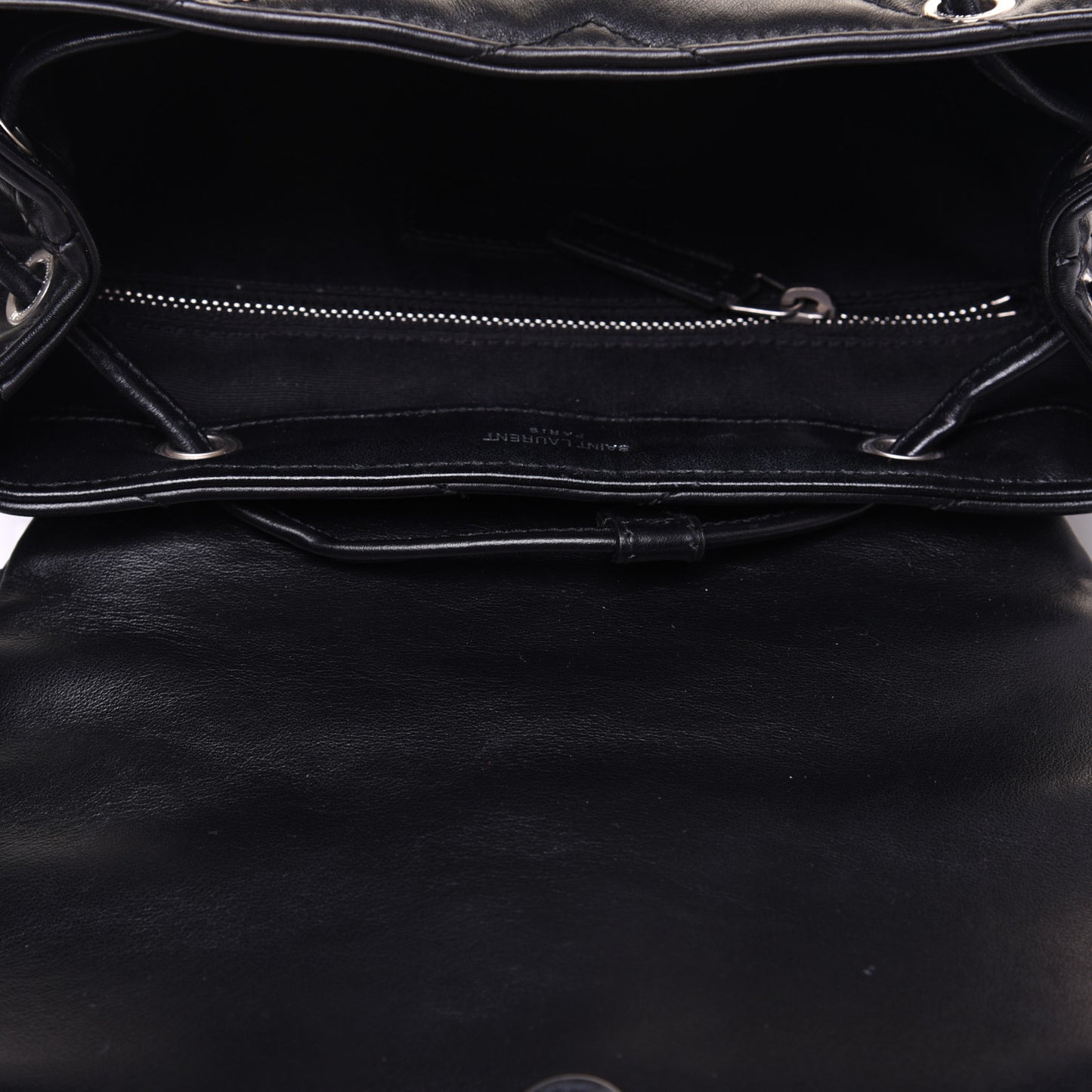 Calfskin Y Quilted Monogram Small Loulou Backpack Black