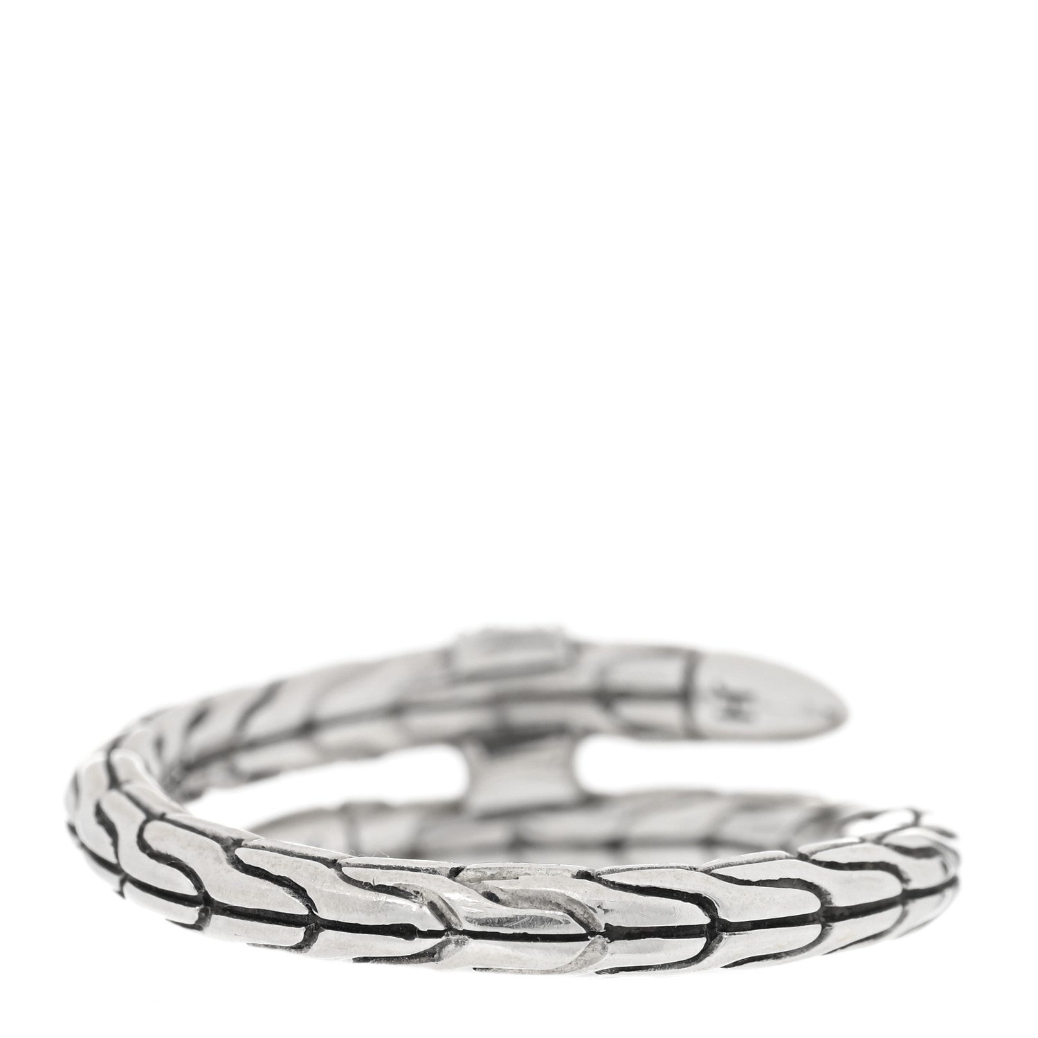 John Hardy Sterling Silver Diamond Spear Ring 54 7 3 of 4