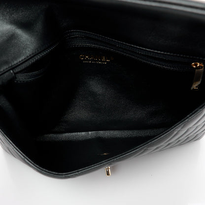 Chanel Lambskin Quilted Flap Clutch Black 5 of 9