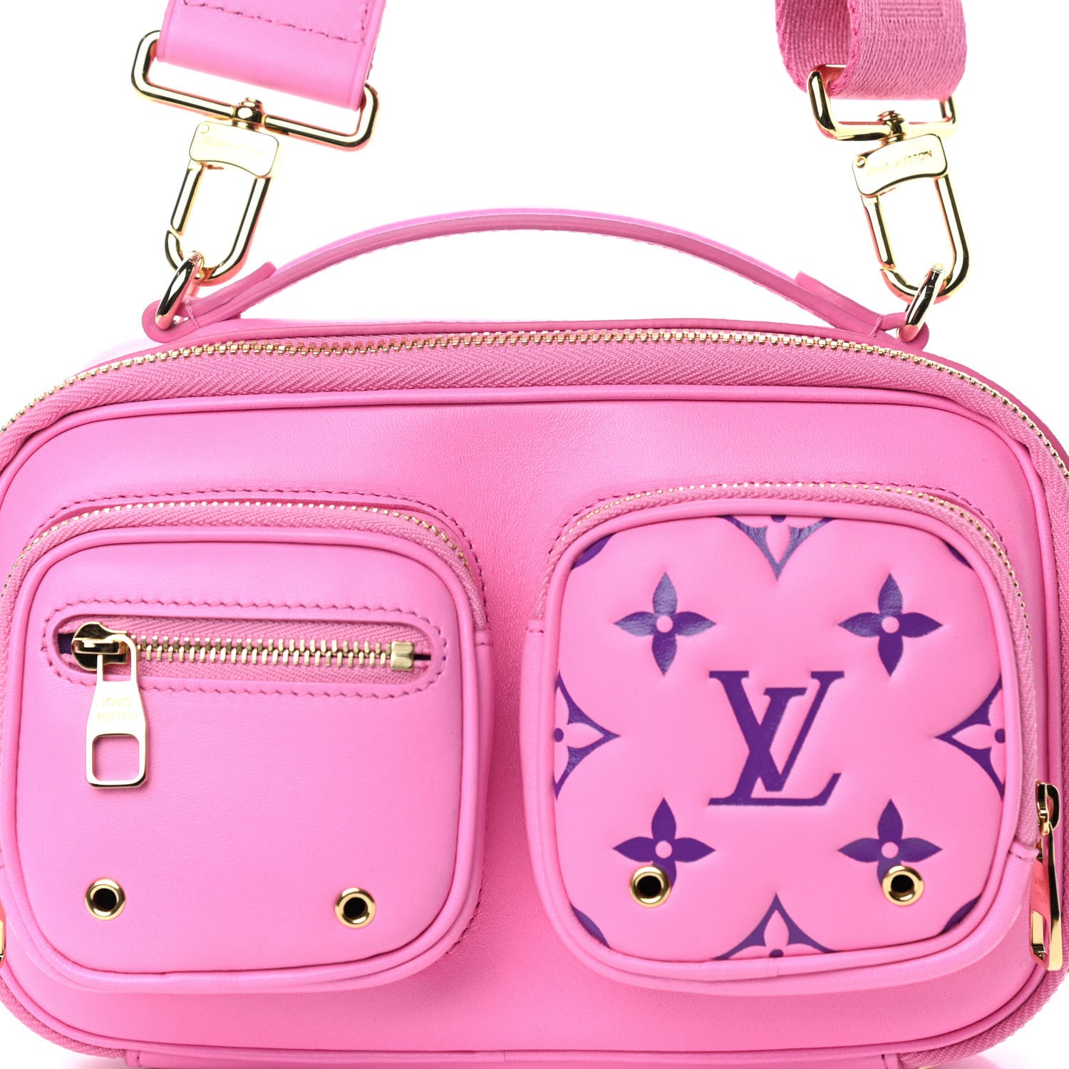 Louis Vuitton Calfskin Embossed Monogram Vuittamins Utility Crossbody Rose Violet 9 of 9