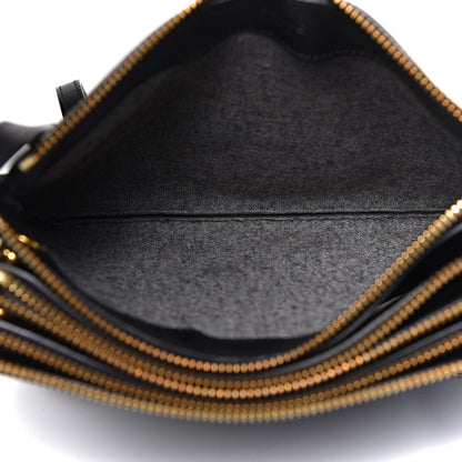 Celine Lambskin Small Trio Crossbody Bag Black 5 of 12
