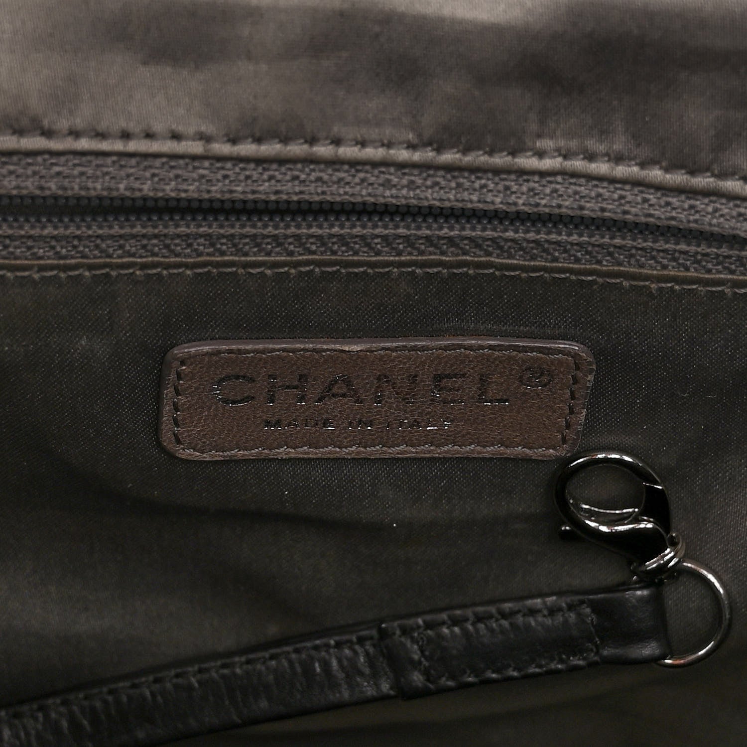 Chanel Lambskin East West Soho Shopper Black 6 of 11