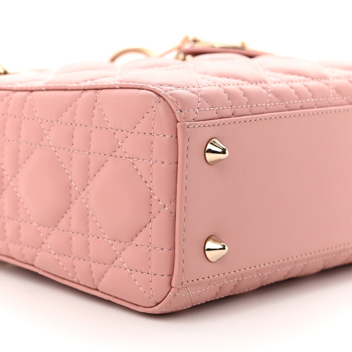 Christian Dior Lambskin Cannage Small My ABCDior Lady Dior Antique Pink 9 of 14