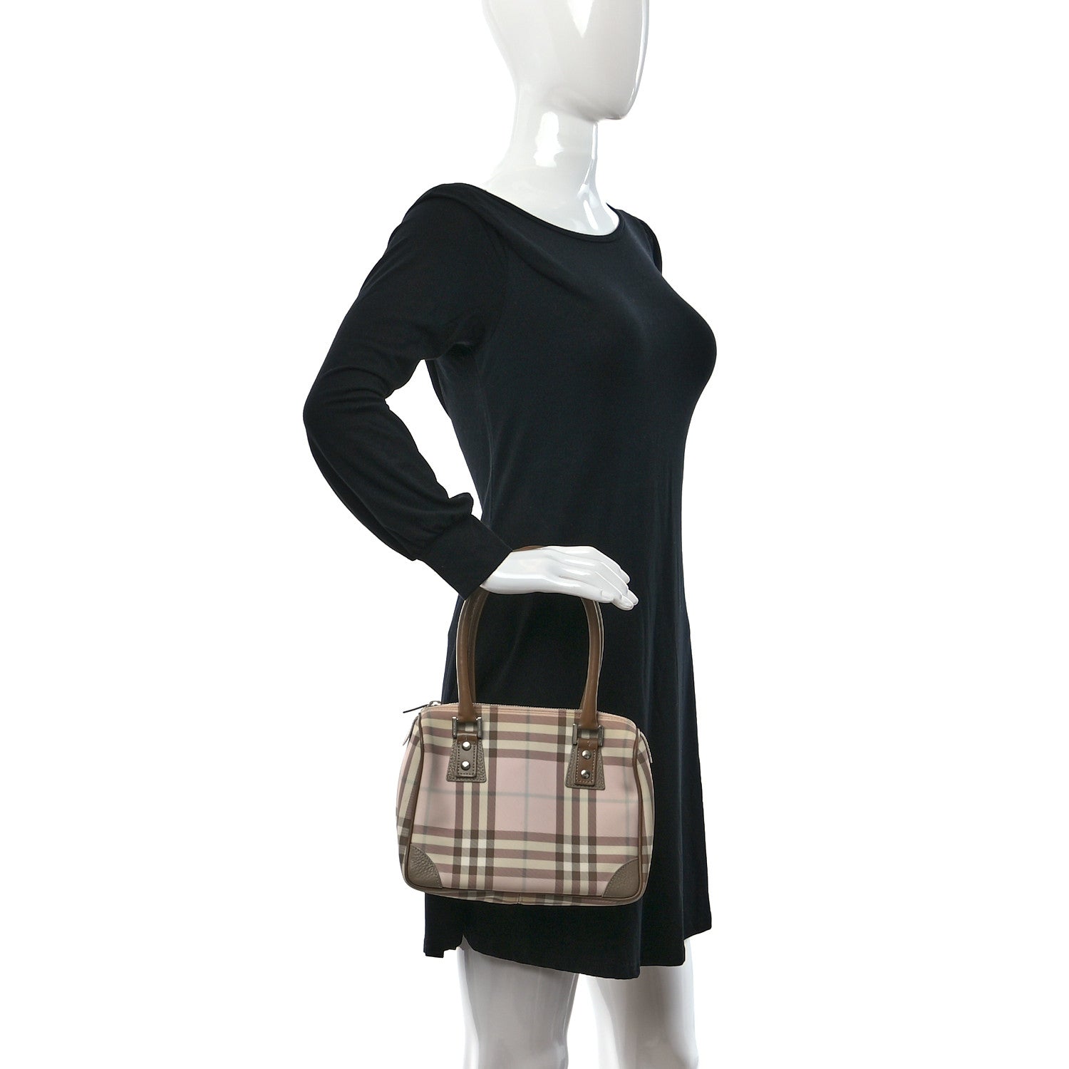 Burberry Candy Check Small Tote Pink 2 of 9