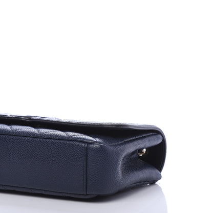 Chanel Caviar Quilted Small CC Filigree Flap Navy Black 10 of 11