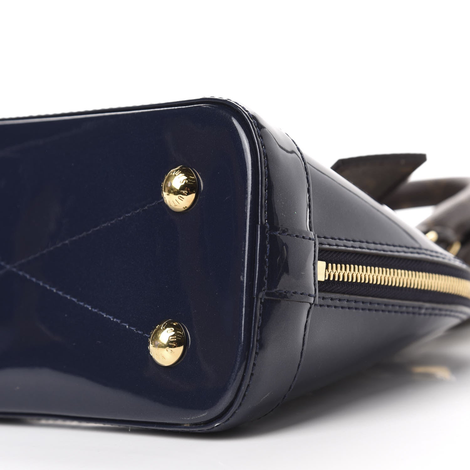 Louis Vuitton Patent Monogram Alma BB Marine 7 of 9