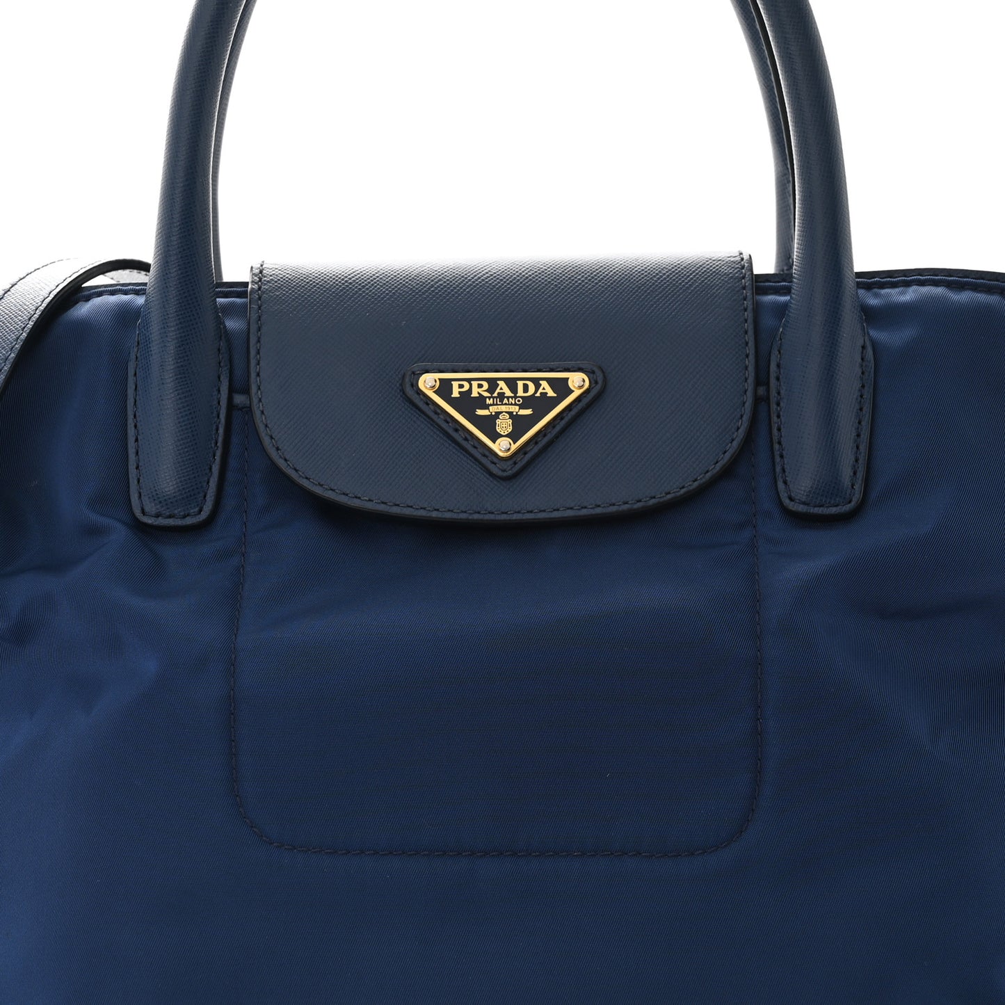 Tessuto Nylon Saffiano Tote Royal Blue