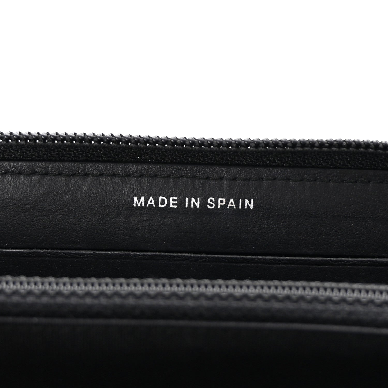 Chanel Calfskin Quilted Small Boy Zip Around Wallet Black 7 of 8